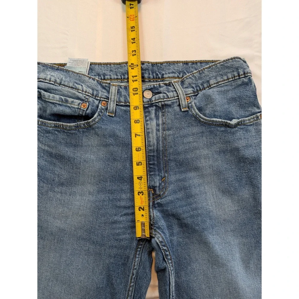 Levis 514 Straight Fit Mens Jeans 34x34 Medium Wash Blue Stretch